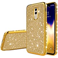 YSIMEE Compatible con Fundas Huawei Mate 20 Lite Estuches-Brillante Glitter Suave Ultra Fina Anti-Amarillo con Reforzado…